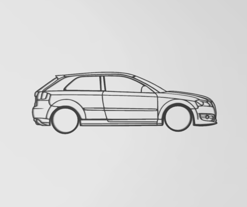 Audi A3 8P fali dekoráció