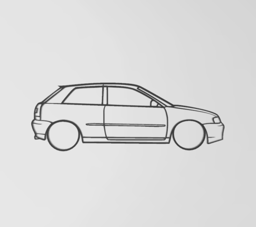 Audi A3 8L fali dekoráció