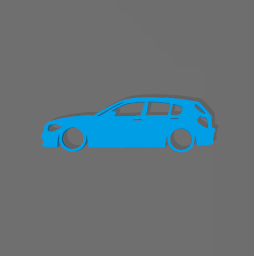 BMW E87 kulcstartó