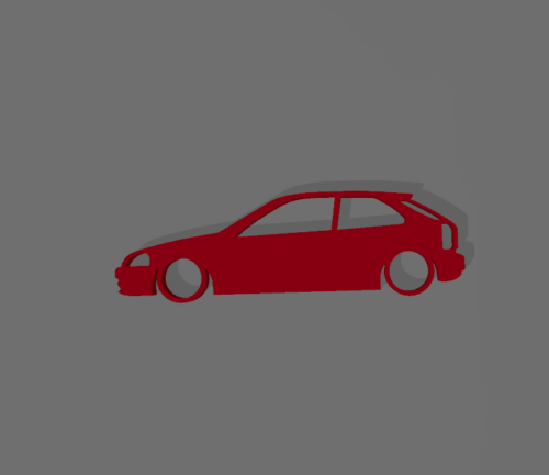 Honda Civic 6gen kulcstartó