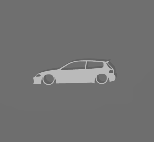 Honda Civic 5gen kulcstartó