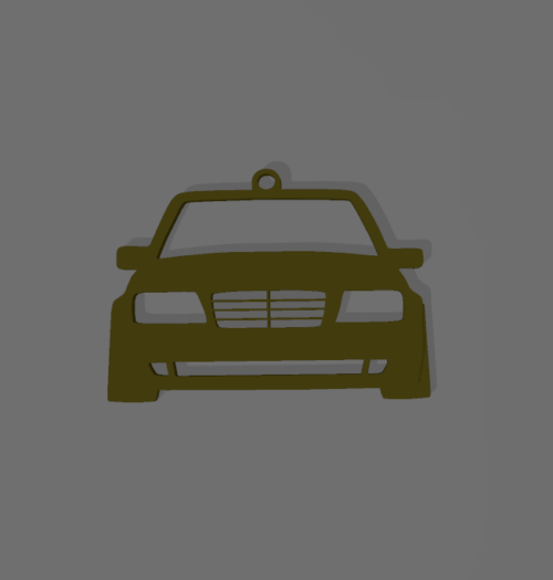 Mercedes W124 kulcstartó
