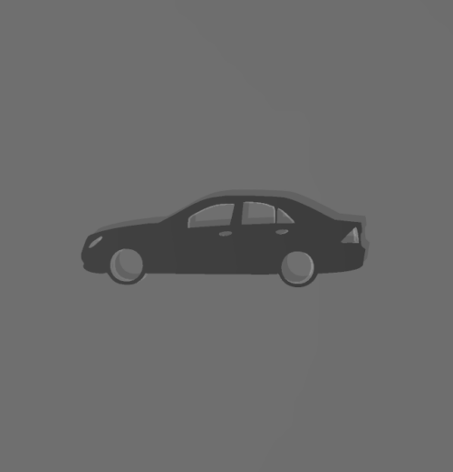 Mercedes W203 kulcstartó