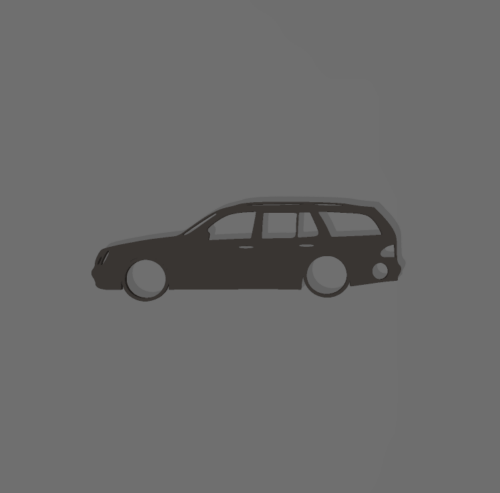 Mercedes W210 wagon kulcstartó