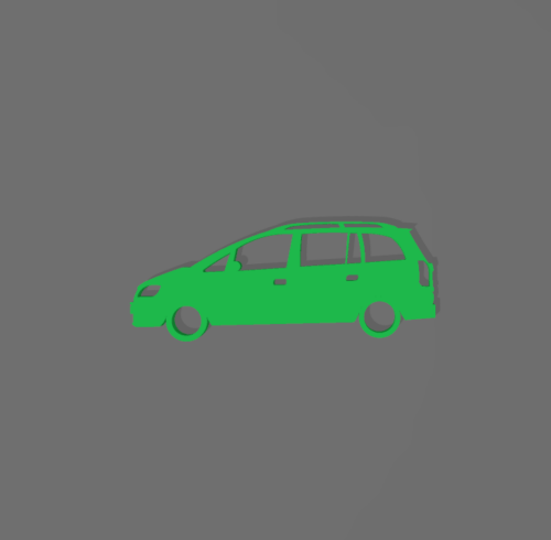 Opel Zafira kulcstartó