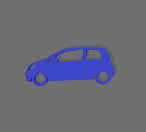 Seat Mii kulcstartó