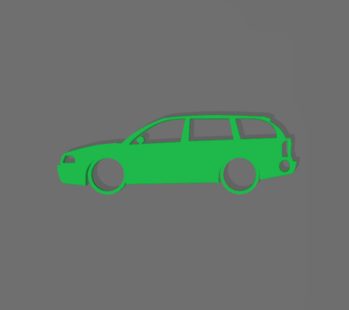 Skoda Octavia mk1 kombi kulcstartó