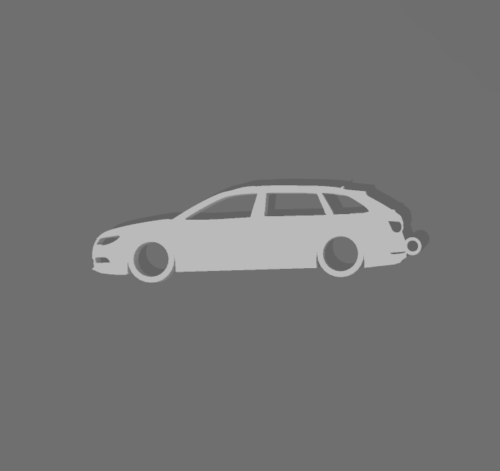 Skoda Superb kombi kulcstartó