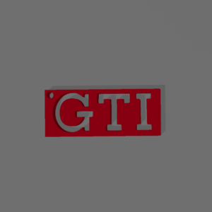 GTI kulcstartó