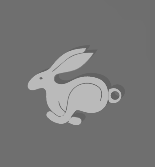 Rabbit kulcstartó