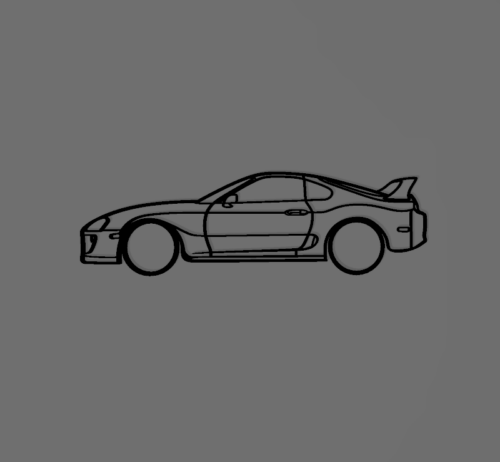 Toyota Supra mk4 fali dekoráció