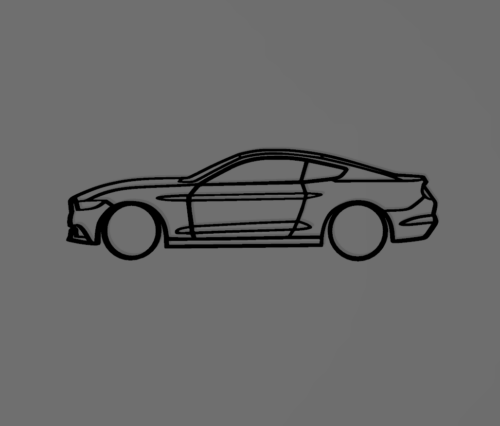 Ford Mustang 6th fali dekoráció