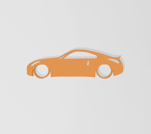 Nissan 350z kulcstartó