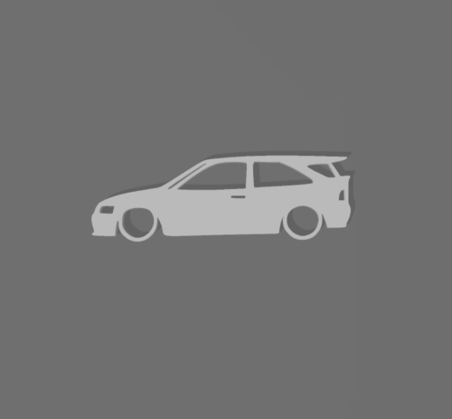 Ford Escort RS Cosworth kulcstartó