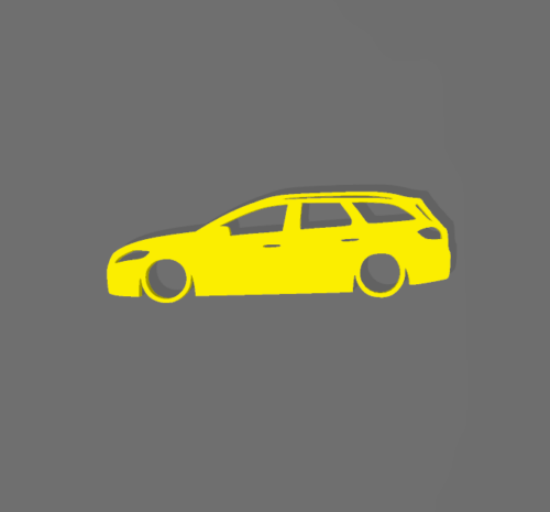 Ford Mondeo Mk4 kombi kulcstartó