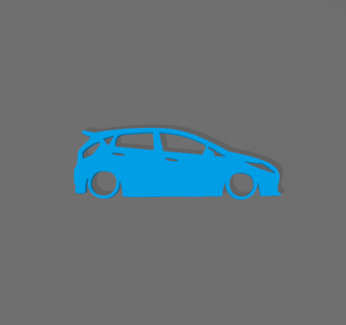 Ford Fiesta Mk6-7 kulcstartó