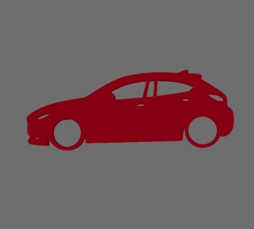 Mazda 2 kulcstartó